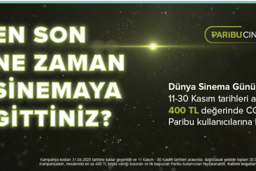 Dünya Sinema Günü’ne özel 400 TL değerinde CGV Para hediye