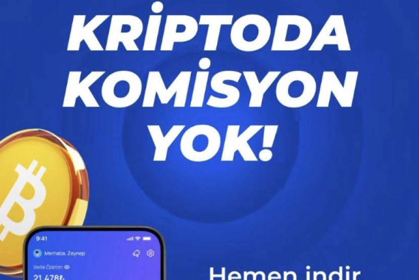 Yeni kullanıcılara özel 100 gün boyunca KRİPTODA KOMİSYON YOK!