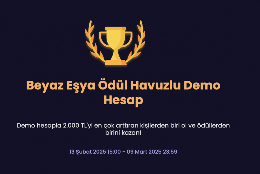 Beyaz Eşya Ödül Havuzlu Demo Hesap