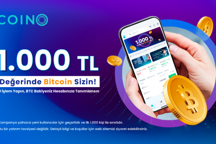 1.000 TL Değerinde Bitcoin Sizin Kampanyası başlıyor!