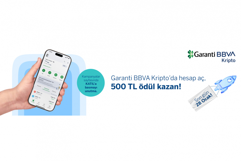 Garanti BBVA Kripto'dan 500 TL Ödül Kampanyası