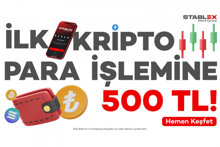 Stablex İlk işlemine 500 TL Kampanyası
