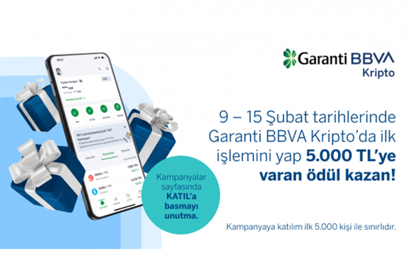 Garanti BBVA Kripto'dan İlk İşlem Kampanyası