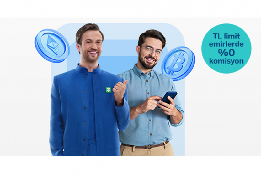 Garanti BBVA Kripto'da piyasa yapıcı olarak gerçekleşen TRY işlemlerinizde "%0" komisyon!